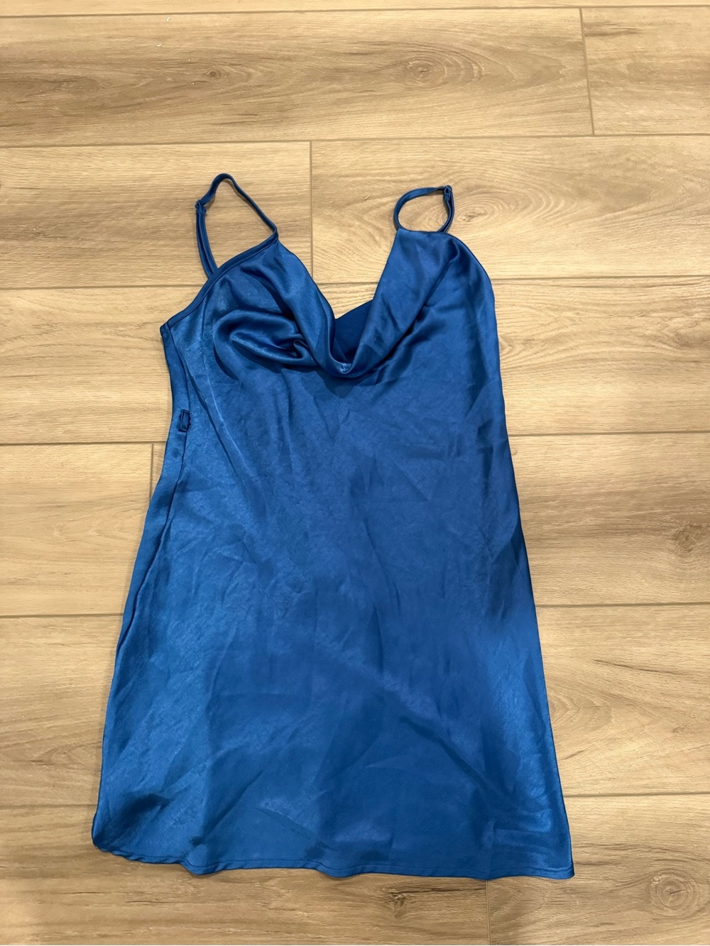 Motel Rocks Royal Blue Satin Slip Dress